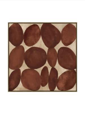 Quarry Burgundy & Brown Wall Art
