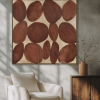 Quarry Burgundy & Brown Wall Art