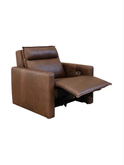Ralph Mocha Leather Incliner Chair