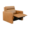 Ralph Tan Leather Incliner Chair