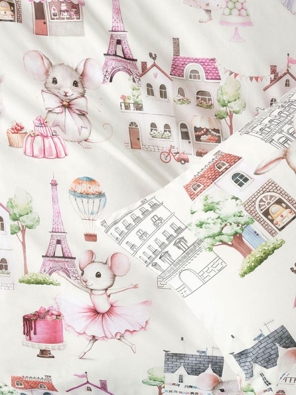 Paris Tails Duvet Set