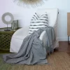 Chenille Plain Wild Dove Throw