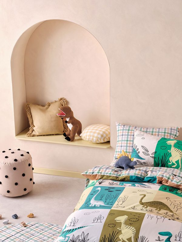 Prehistoric Patchwork Duvet Set