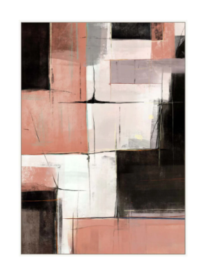 Abstract Window Pink Eclipse Wall Art