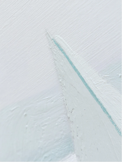 Alone Afloat Blue Drift Wall Art