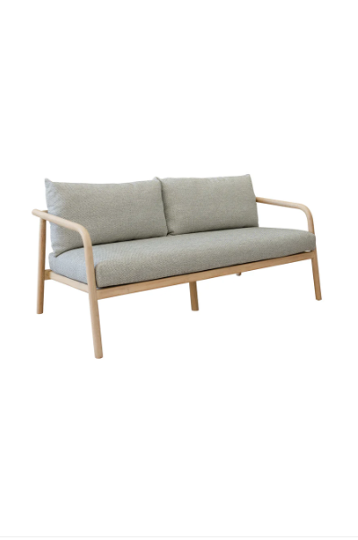 Anastasia Balnaerio Drizzle Teak Sofa 3 Seater