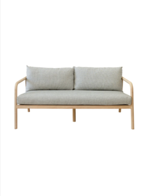Anastasia Balnaerio Drizzle Teak Sofa 3 Seater