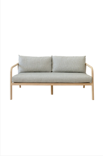 Anastasia Balnaerio Drizzle Teak Sofa 3 Seater