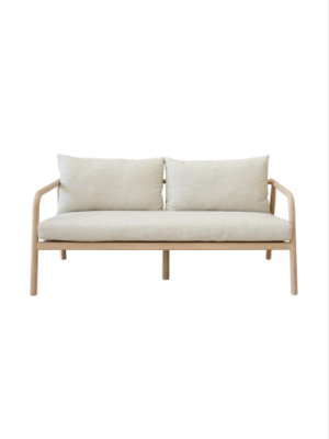 Anastasia Balnaerio Sandstone Teak Sofa 3 Seater