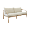 Anastasia Balnaerio Sandstone Teak Sofa 3 Seater