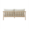 Anastasia Balnaerio Sandstone Teak Sofa 3 Seater