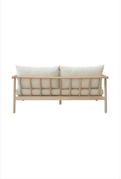 Anastasia Balnaerio Sandstone Teak Sofa 3 Seater