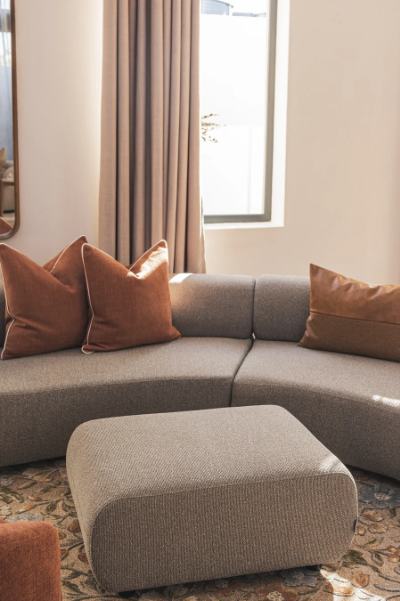 Budapest Pascal Linseed Sofa 4 Seater