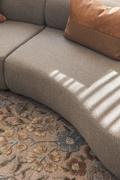 Budapest Pascal Linseed Sofa 4 Seater