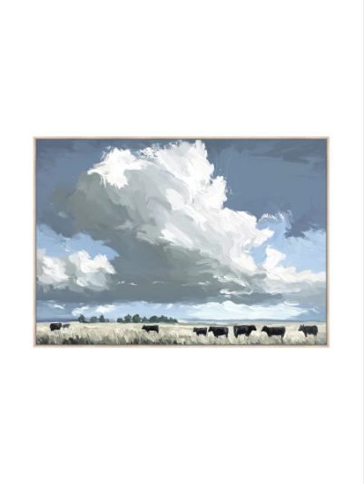 Cloudland Pasture Hayfield Wall Art