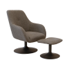Dante Bark Swivel Chair Set