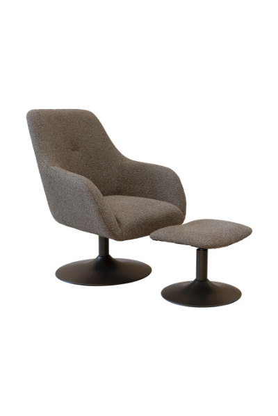 Dante Bark Swivel Chair Set