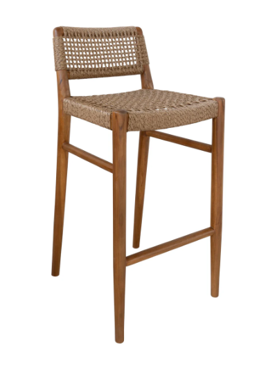 Goa Teak Bark Bar Chair