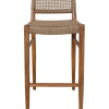 Goa Teak Bark Bar Chair