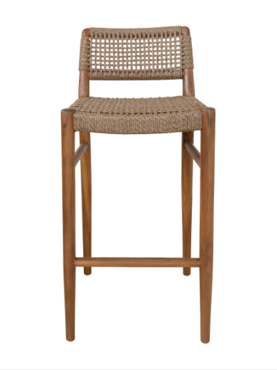 Goa Teak Bark Bar Chair