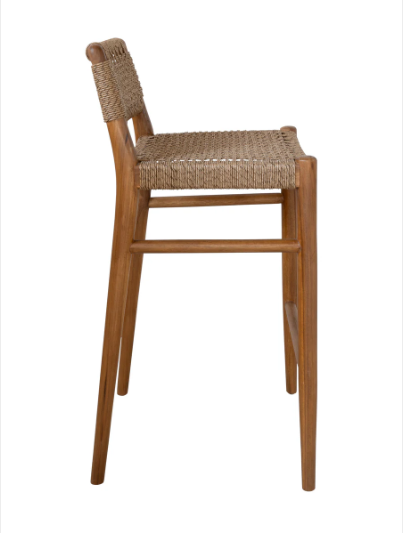 Goa Teak Bark Bar Chair