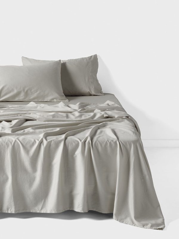 Surf Wash Light Silver Pillow Case