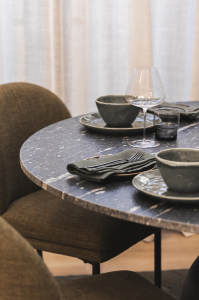 Lisbon Marble Dining Table 6 Seater