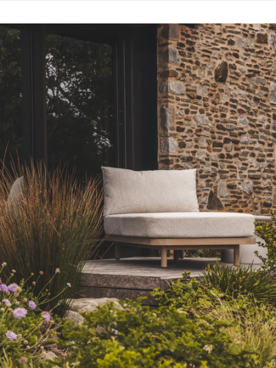 Syros Teak Natura Lounger