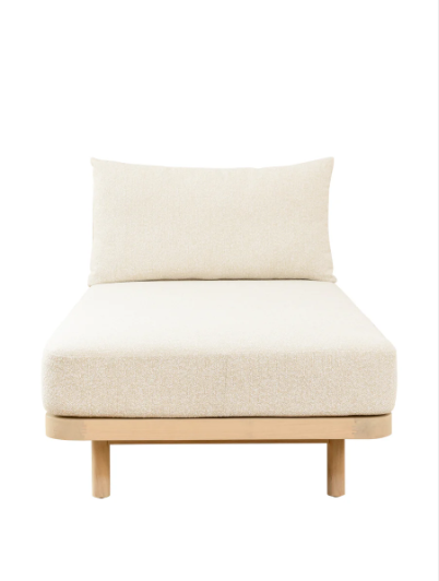 Syros Teak Natura Lounger