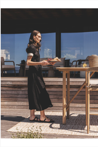 Tulum Teak Natura 4 Seater Bar Table