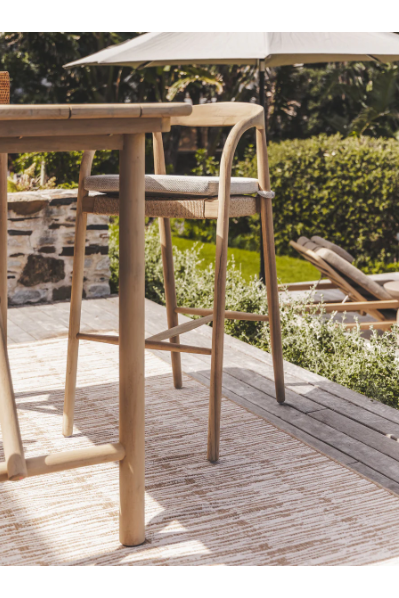 Tulum Teak Natura Bar Chair