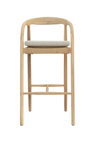 Tulum Teak Natura Bar Chair