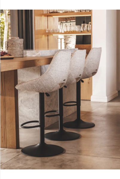 Louis Cosmopolitan Almond Counter Chair