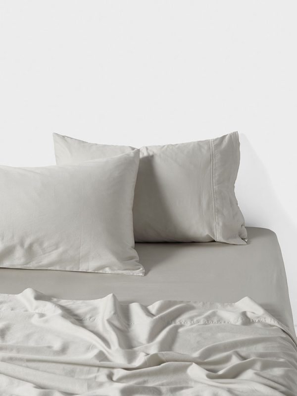 Surf Wash Light Silver Pillow Case
