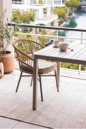 Kariba Shell Outdoor Table 4 Seater