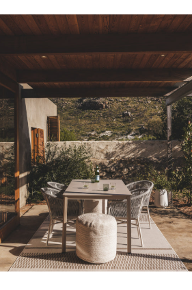 Kariba Shell Outdoor Table 6 Seater