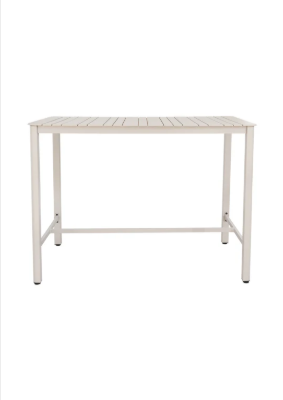 Kariba Shell Outdoor Bar Table 6 Seater