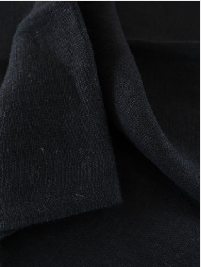 Vintage Linen Noir Napkin Set of 4