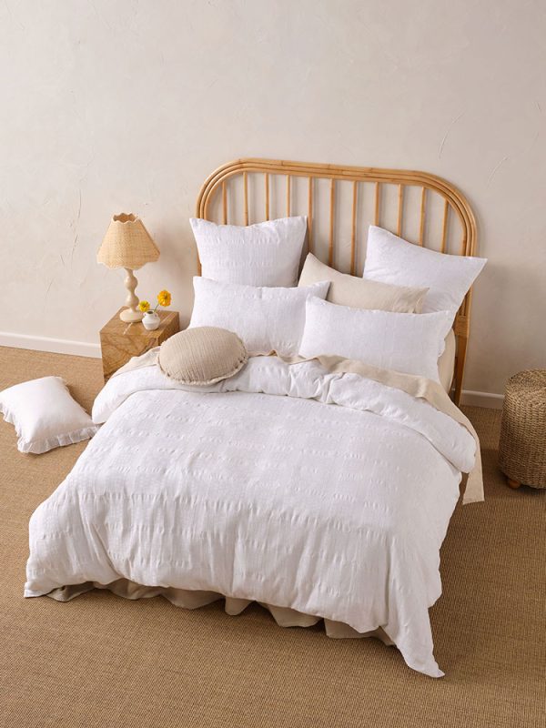 Seren White Duvet Set