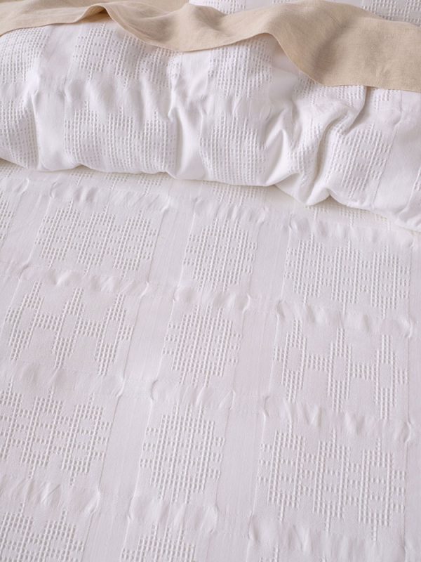 Seren White Duvet Set