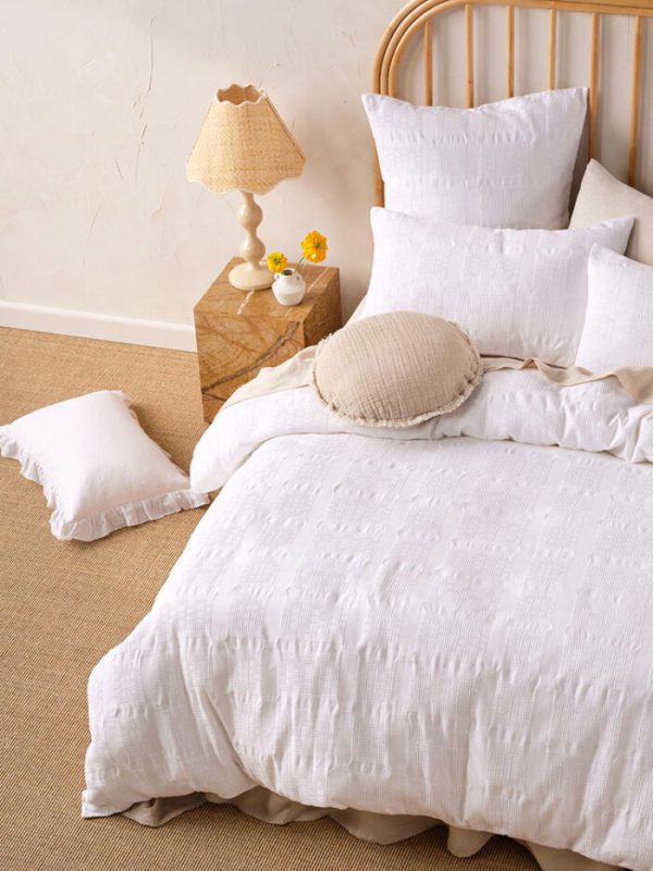 Seren White Duvet Set