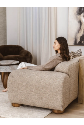 Alana Sandstone Sofa 3 Seater