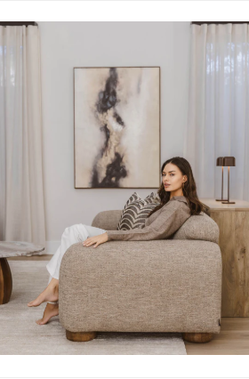 Alana Sandstone Sofa 3 Seater