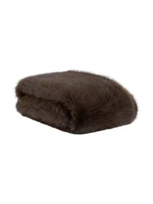Brown Bear Chocolate Fur Throw