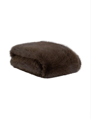 Brown Bear Chocolate Fur Throw