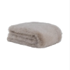 Camel Cream Fur Throw