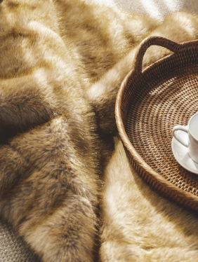 Caracul Savanna Fur Throw