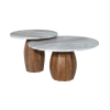 Cocomo Sunkissed Marble Coffee Table Set
