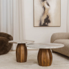 Cocomo Sunkissed Marble Coffee Table Set