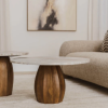 Cocomo Sunkissed Marble Coffee Table Set